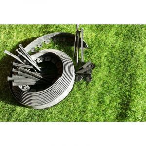 Bordure de Jardin Souple, piquets, connecteurs - 9 mètres