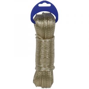 C&acirc;ble En Acier Plastifi&eacute; 3,5mm Or - 20 M