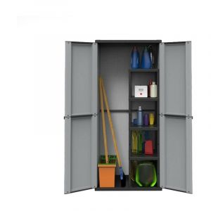 Armoire &eacute;ponge en balai r&eacute;sine 68 x 38 x 164 h