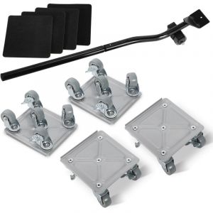 Wolketon Roulettes pour meubles L&egrave;ve-meubles Transporteur de meubles Roulettes pour meubles Manipulation de meubles Jeu de 4 pi&egrave;ces