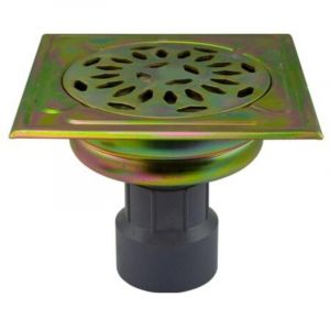 Siphon en acier zingu&eacute; - 300x300mm - 110, CLARA