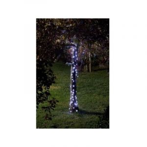 Guirlande solaire d'extérieur smardtv - Luciole 100 Leds blanc froid - 11.9m - métal