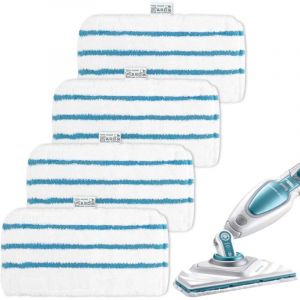 4 Lingettes pour Black et Decker Balais Vapeur FSMP20 Remplacement pour Steam Mop FSM1630 Accessoires pour Black et Decker Nettoyeur Vapeur