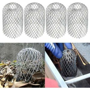 6 Pièces Filtres de Gouttière en Aluminium Grille Protection Gouttiere Protège-gouttières en Métal Protection Gouttiere Feuilles pour Maison,