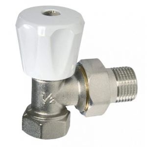 Robinet radiateur équerre manuel à visser tube fer série a 15x21 (1/2')
