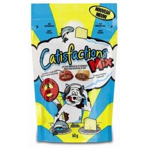 Catisfactions Mix au saumon & fromage friandise pour chat 12 x 60 g