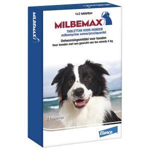 Milbemax Vermifuge pour chien plus de 5 kg 8 comprim&eacute;s