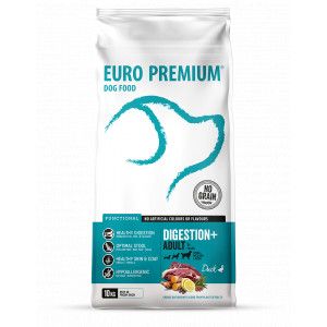Euro Premium Grain Free Adult Digestion+ au canard et aux pommes de terre pour chien 2 x 2 kg