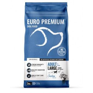 Euro Premium Adult Large au poulet & riz pour chien 2 x 3 kg
