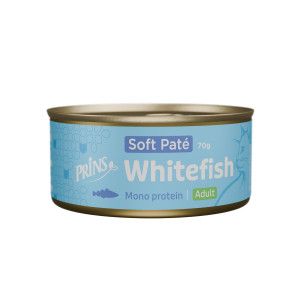 Prins Soft Pat&eacute; Adult poisson blanc p&acirc;t&eacute;e pour chat 48 x 70 g