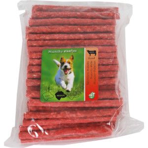 Munchy Rouge Peau de Buffle pour chien 3 x 100 b&acirc;tonnets