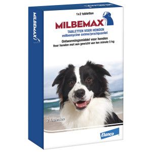 Milbemax Vermifuge pour chien plus de 5 kg 2 x 2 comprim&eacute;s