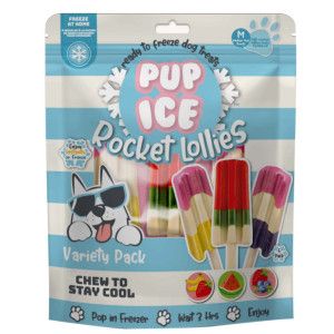 Pup Ice Rocket Lollies assortiment M glaces pour chien Par emballage (5 pièces)