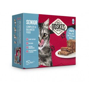 Voskes Senior pâtée au thon avec cabillaud et haricots verts pour chat (8x85 g) 8 x 85 g