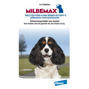 Milbemax Vermifuge Small pour chien et chiot 16 comprim&eacute;s
