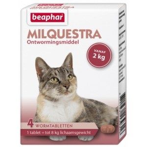 Beaphar Milquestra Vermifuge Comprim&eacute;s pour chats 12 comprim&eacute;s