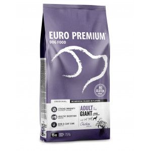 Euro Premium Adult Giant au poulet riz pour chien 2 x 15 kg
