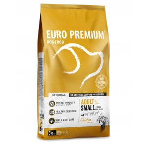 Euro Premium Adult Small au poulet et riz pour chien 2 x 12 kg