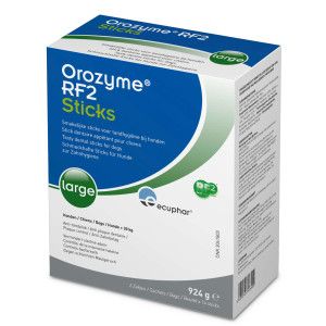 Orozyme RF2 dental sticks L pour chien (30+ kg) 2 bo&icirc;tes (56 x 33 g)