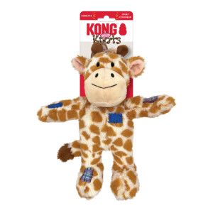 Kong Wild Knots girafe avec couineur jouet pour chien Une pi&egrave;ce