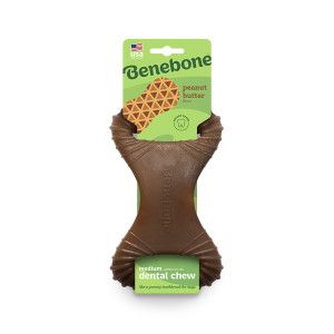 Benebone Dental Chew jouet à mâcher en nylon pour chien (saveur beurre de cacahuète) M