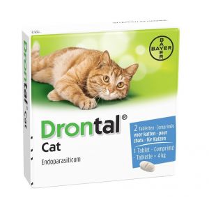 Drontal Cat vermifuge pour chat 4 comprim&eacute;s