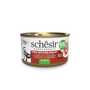 Schesir thon avec rouget (gélee) pâtée pour chat (boîte) 2 lots (24 x 70 g)
