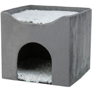 Trixie abri et panier Harvey gris 38 x 38 x 38 cm pour chat Une pi&egrave;ce