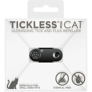 Tickless Mini ultrasonique rechargeable répulsif contre les puces et les tiques pour chat Une pièce