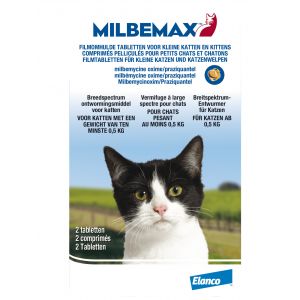 Milbemax Vermifuge Small pour chat et chaton 8 comprim&eacute;s
