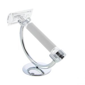 Support Pour Rasoir De Sûreté A Double Tranchant Rasoir Gillette Mach3 Ou Gillette Fusion Proglide Chromé