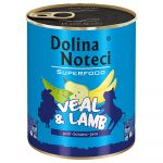 6x800g, Dolina Noteci Superfood, veau et agneau, nourriture humide pour chiens