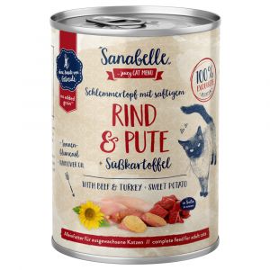 Lot économique Sannabelle viande en sauce 24 x 380 g - Bœuf & dinde