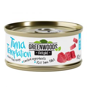 Greenwoods Delight filet de thon pour chat 48 x 70 g