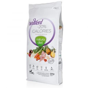croquettes pour chien 12 kg Natura Diet Reduced - 20 % calories avec de la dinde