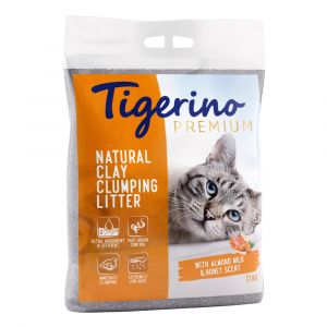 12kg liti&egrave;re Tigerino Canada Style, senteur lait d'amande et miel pour chat