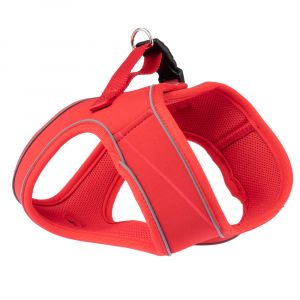 Harnais TIAKI Wave Vest, rouge pour chien - taille L : tour de poitrail 50 cm