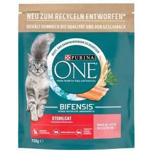 PURINA ONE Sterilcat saumon pour chat - 2 x 750 g