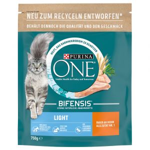 PURINA ONE Light poulet, bl&eacute; pour chat - 750 g