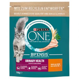 2x750g Urinary Care PURINA ONE croquettes pour chat