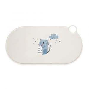 Set de table en silicone TIAKI Milky Kitty pour chien et chat - L 50 x l 25 cm