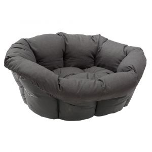 Lot corbeille Ferplast Siesta Deluxe + housse Sofà (taille 10) anthracite, pour chien et chat