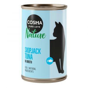 24x140g Cosma Nature thon Skipjack - P&acirc;t&eacute;e pour chat