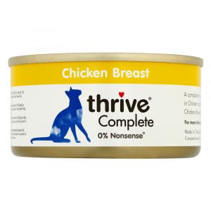 6x75g blanc de poulet Thrive Complete nourriture humide pour chat : zooPoints x 2 !