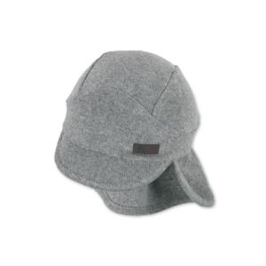 Sterntaler Casquette avec protège-nuque en tissu éponge gris fumé - Taille 51 cm