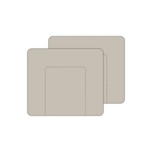 MEYCO Housse pour matelas à langer Uni, lot de 2, en tissu éponge doux Sand