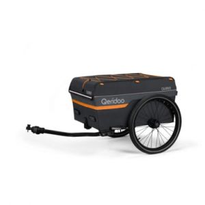 Qeridoo Remorque pour v&eacute;lo pour bagages Qubee Grey 130 l