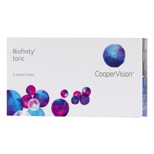 Biofinity Toric,Boite de 6 lentilles.