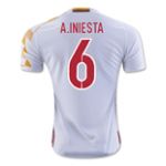 Maillot Football Espagne Adidas Away 2016-2017 (A.Iniesta 6) - Enfants