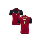 Maillot de Football Belgique Home 2016-2017 (De Bruyne 7)